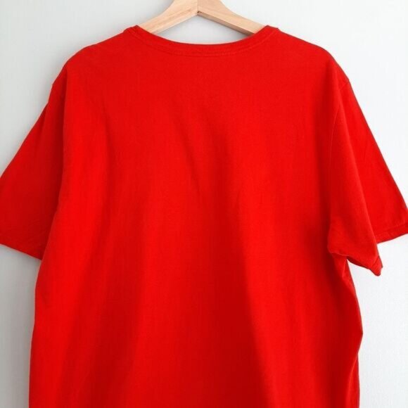 NIKE - JUST DO IT  Athletic Cut Graphic Print T-Shirt Crewneck Red Men's Sz XL - Picture 12 of 15